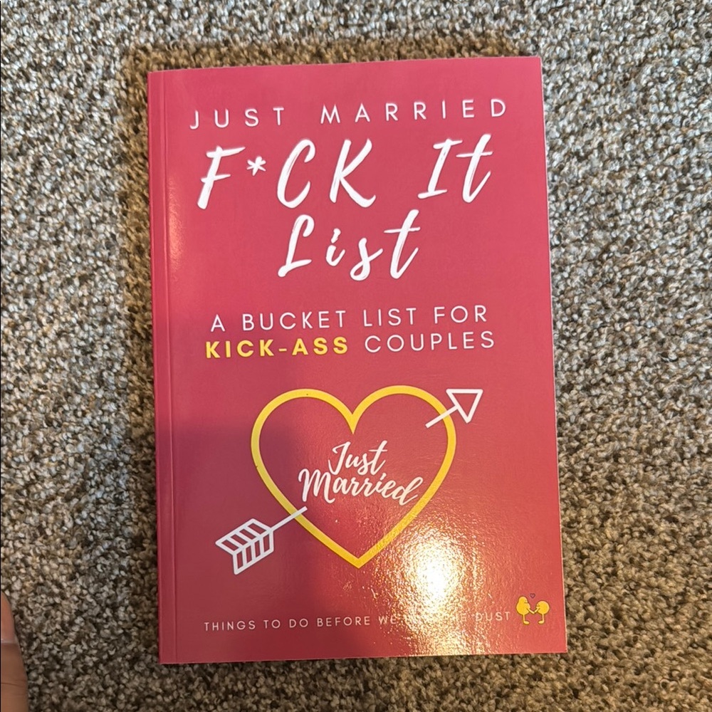 Just Married Bucket List Book
